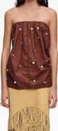 Bimba y Lola Ruched Strapless Top