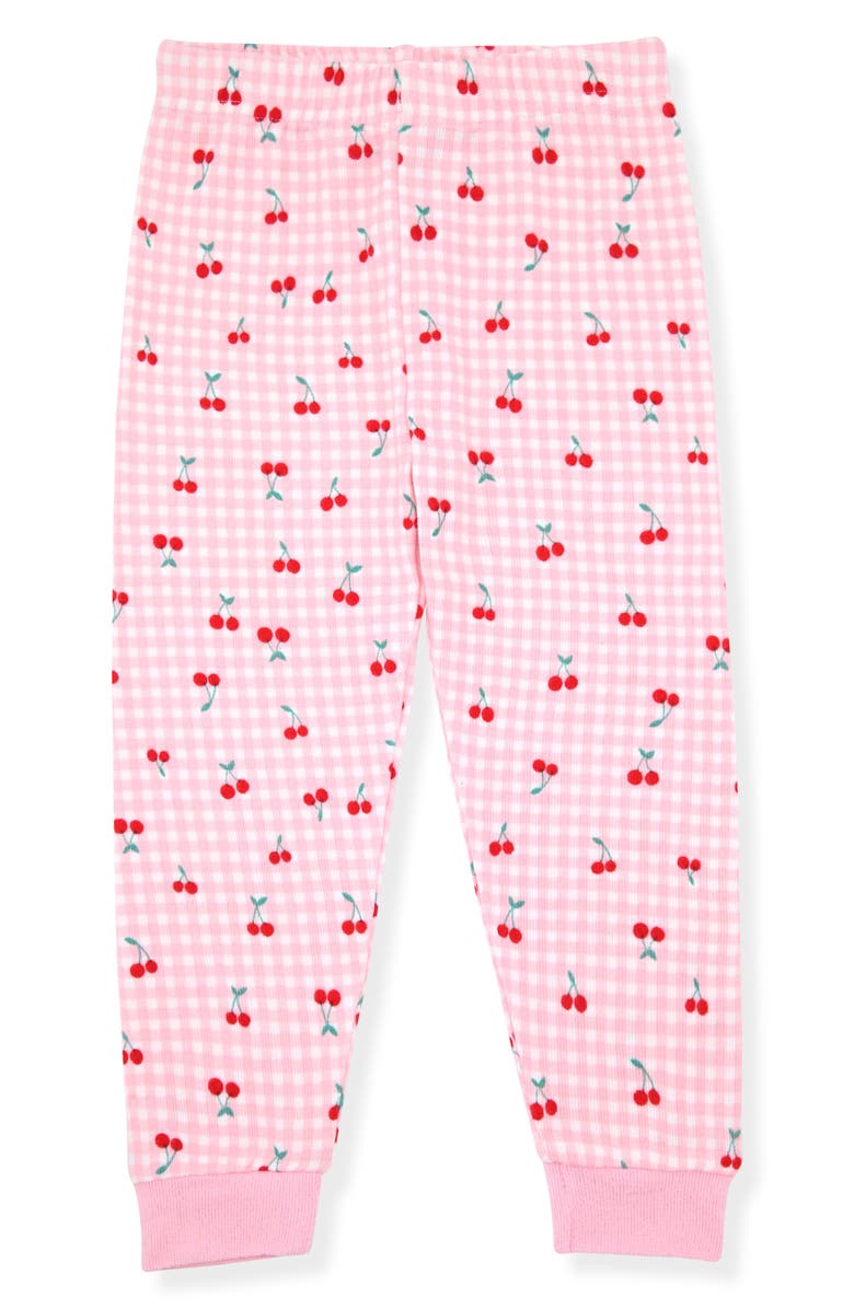 SLEEP ON IT Print Fitted Two-Piece Pajamas & Socks Set, Alternate, color, Pink