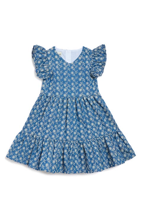 Kids' Serena Eyelet Chambray Dress (Toddler & Little Kid)