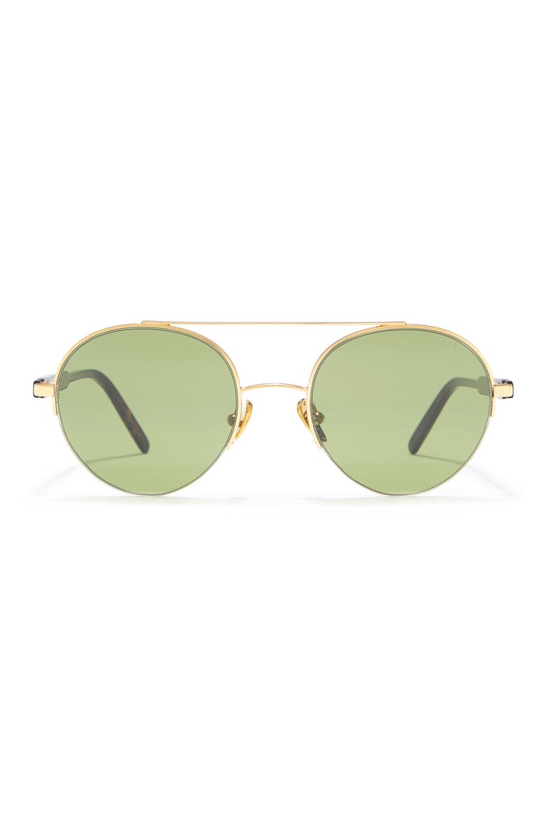 RETROSUPERFUTURE 52mm Round Sunglasses, Main, color, GOLD