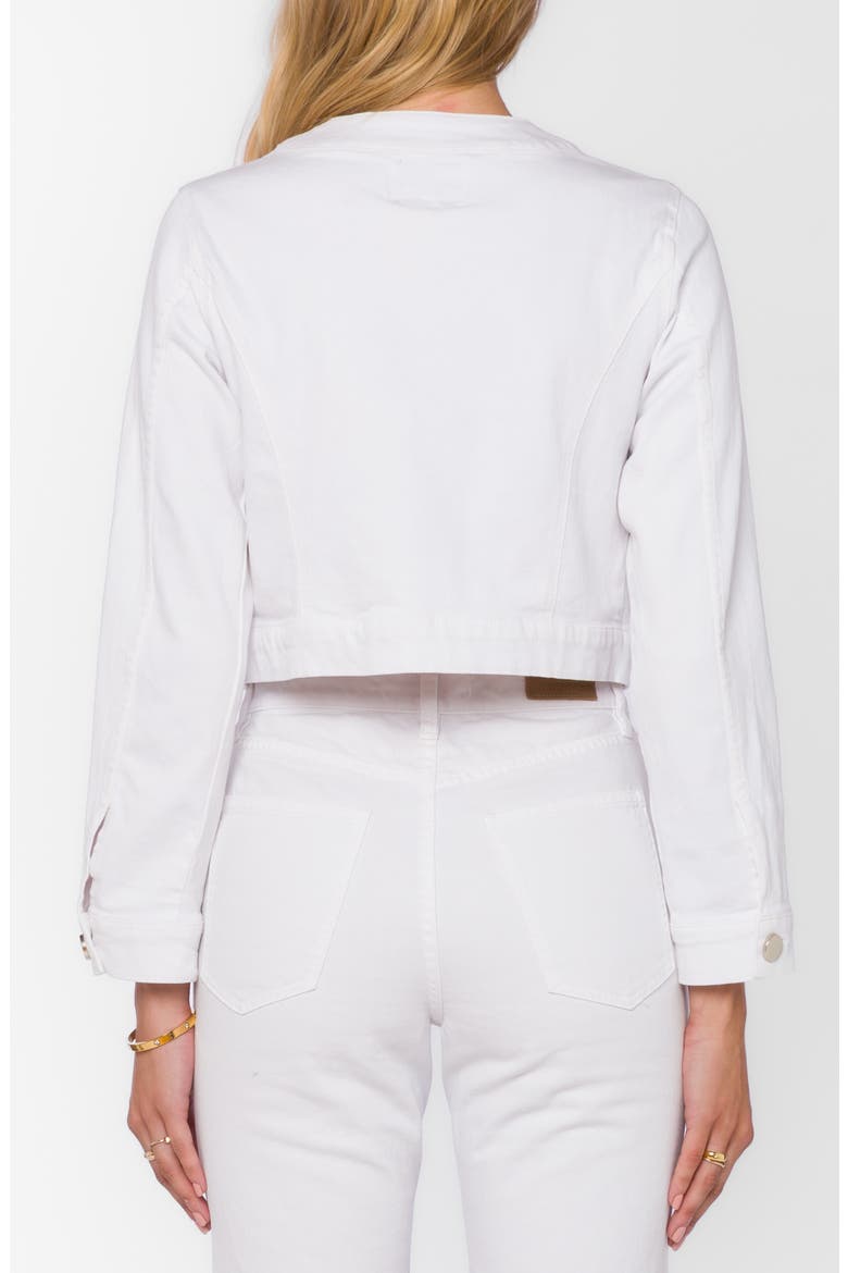 Martini Crop Denim Jacket, Alternate, color, OPTIC WHITE