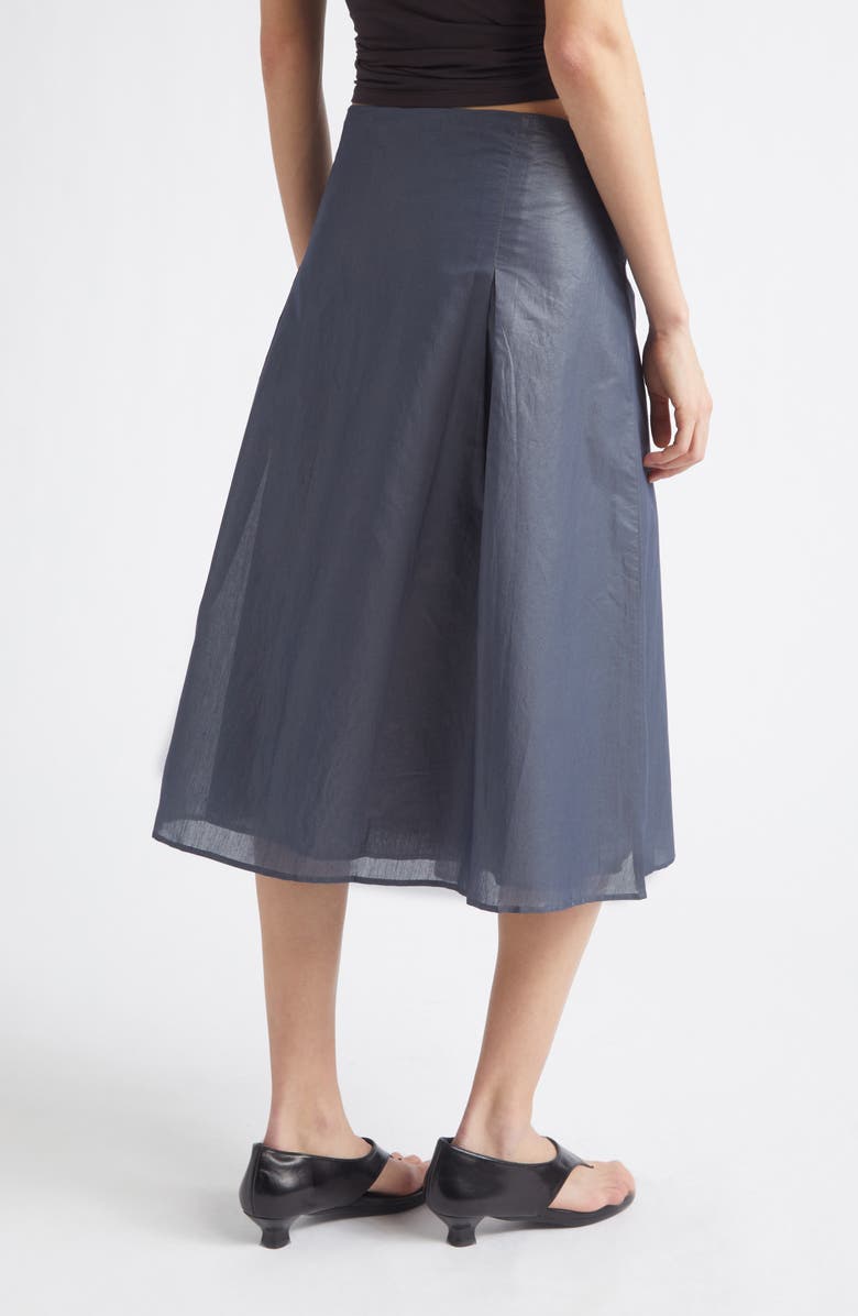 Paloma Wool Dimi Organic Cotton Blend A-Line Skirt, Alternate, color, Navy