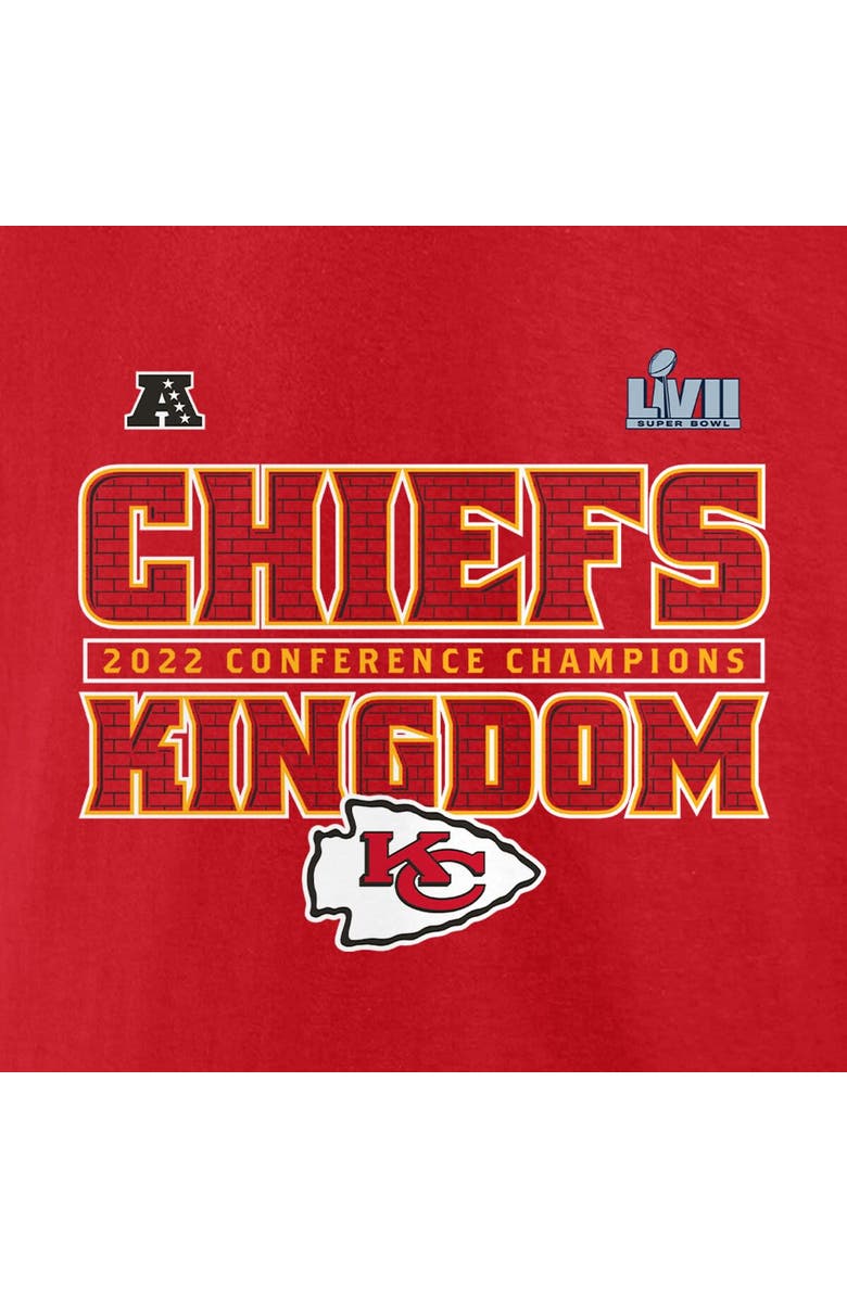 FANATICS Men's Fanatics Branded Red Kansas City Chiefs 2022 AFC Champions Within Bounds Big & Tall T-Shirt, Alternate, color, 