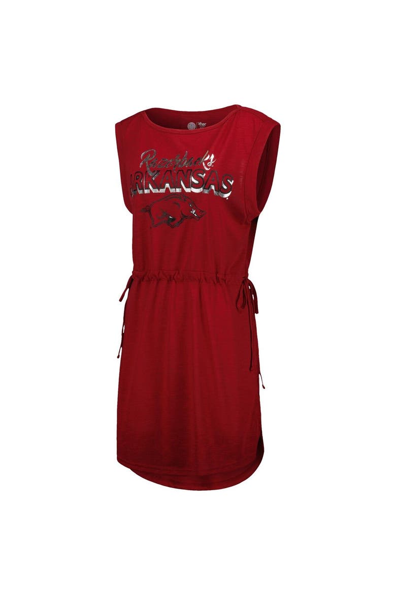 Women's G-III 4Her by Carl Banks Cardinal Arkansas Razorbacks GOAT Swimsuit Cover-Up Dress, Alternate, color, Cardinal