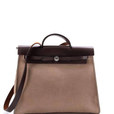 Herbag Zip Leather and Toile 39