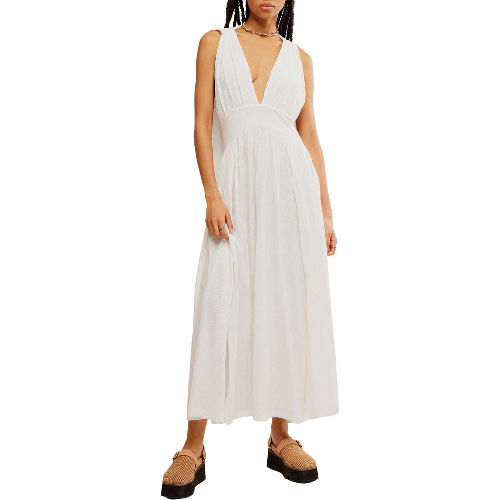 Shop Free People Selena Convertible Halter Maxi Dress In Ivory