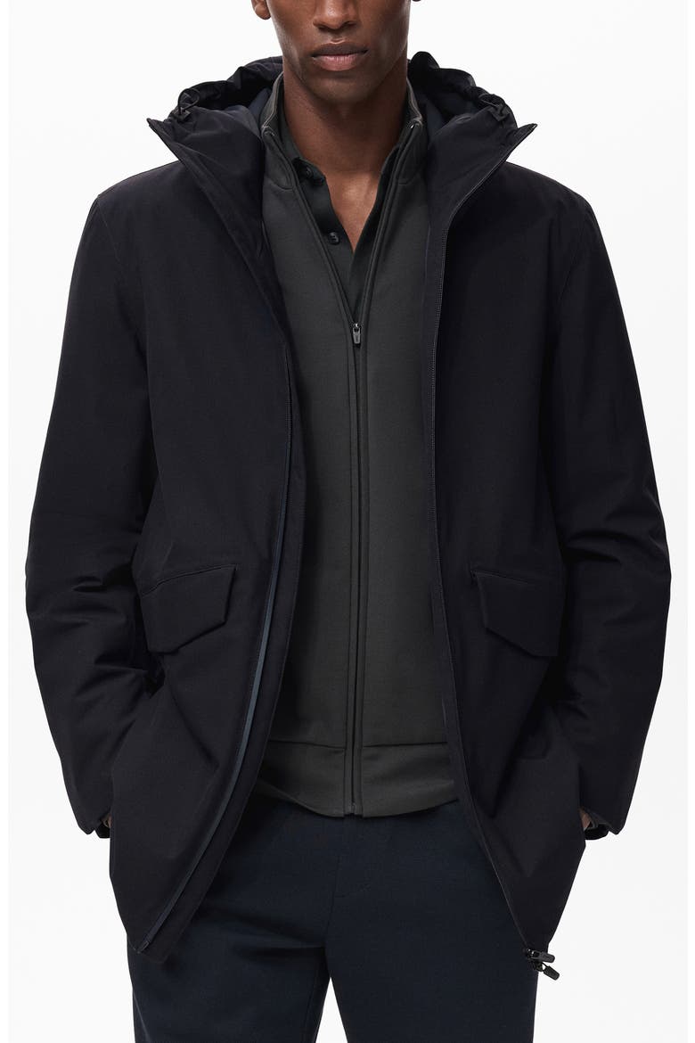 Water Repellent Packable Insulated Jacket, Main, color, NAVY