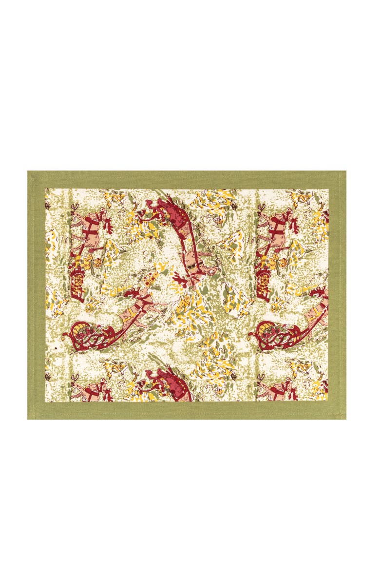Renne Mats, Main, color, Red/Green 15" x 18"