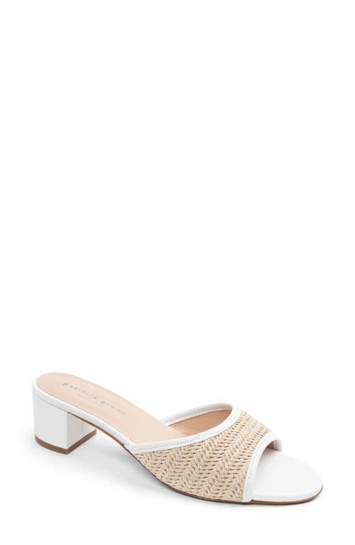 Shop Patricia Green Sienna Raffia Slide Sandal In White