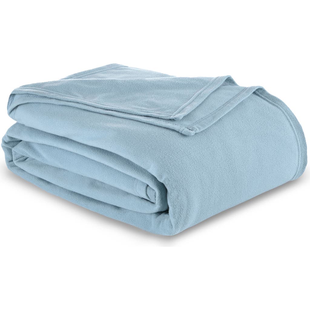 Vellux Microfleece Throw Blanket In Blue