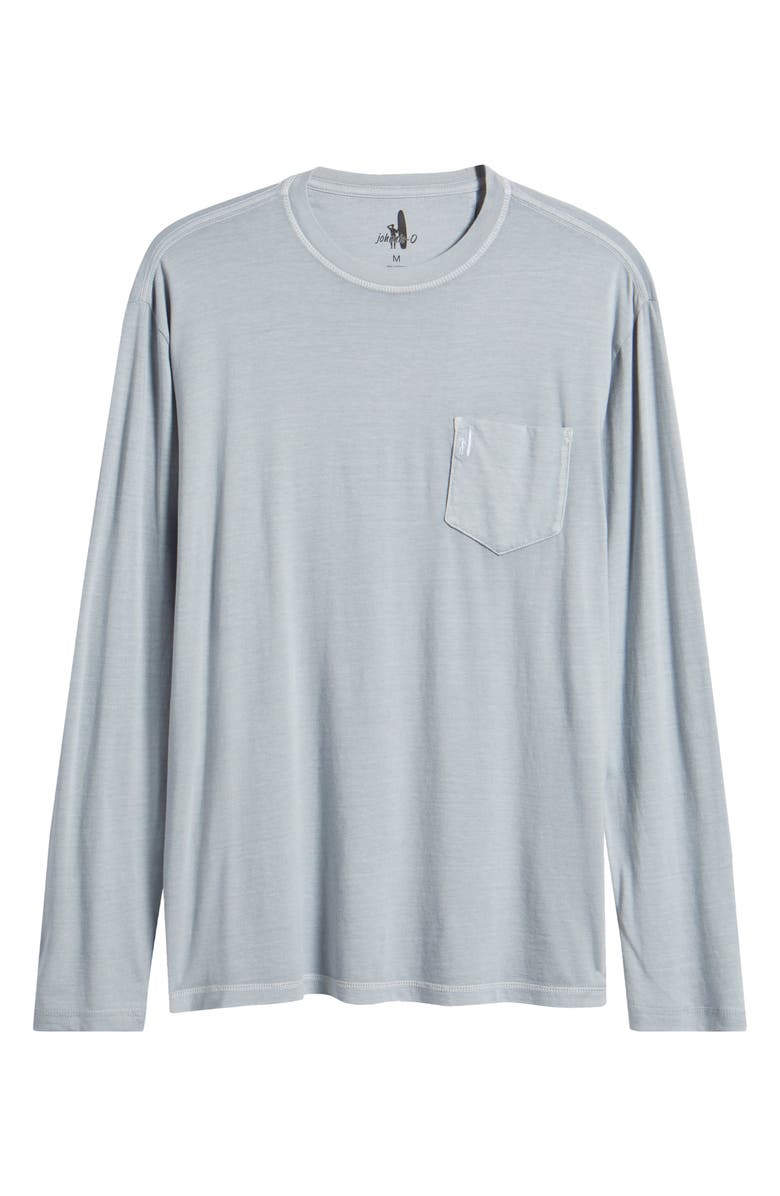 johnnie-O Brennan 2.0 Long Sleeve Pocket T-Shirt, Alternate, color, Steel