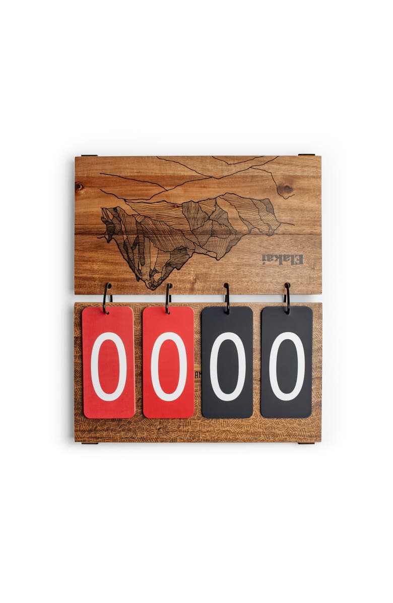 Elakai Portable Scoreboard For Outdoor Games, Alternate, color, Natural Wood