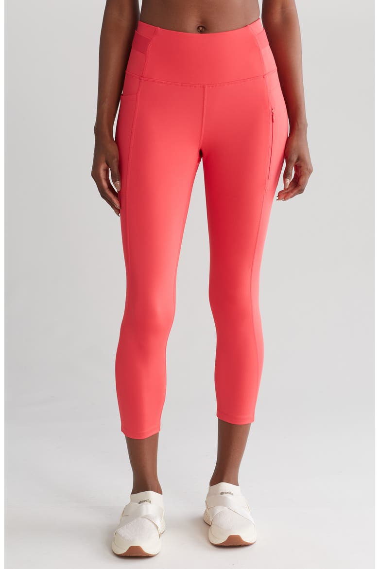 Stash Dash Capri Leggings, Main, color, MELON DELIGHT