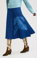 Sam Edelman Laser Print Midi Skirt