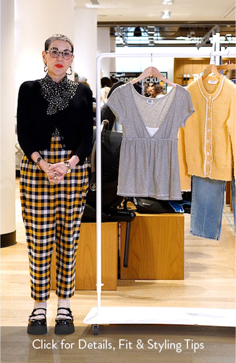 Tina Layered Cotton Babydoll Top, sales video thumbnail