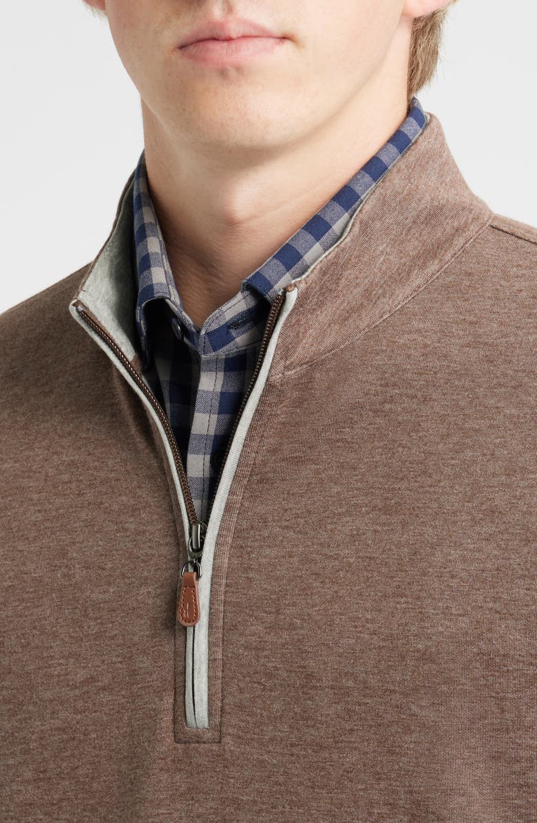 johnnie-O Sully Quarter Zip Pullover, Alternate, color, Grizzly