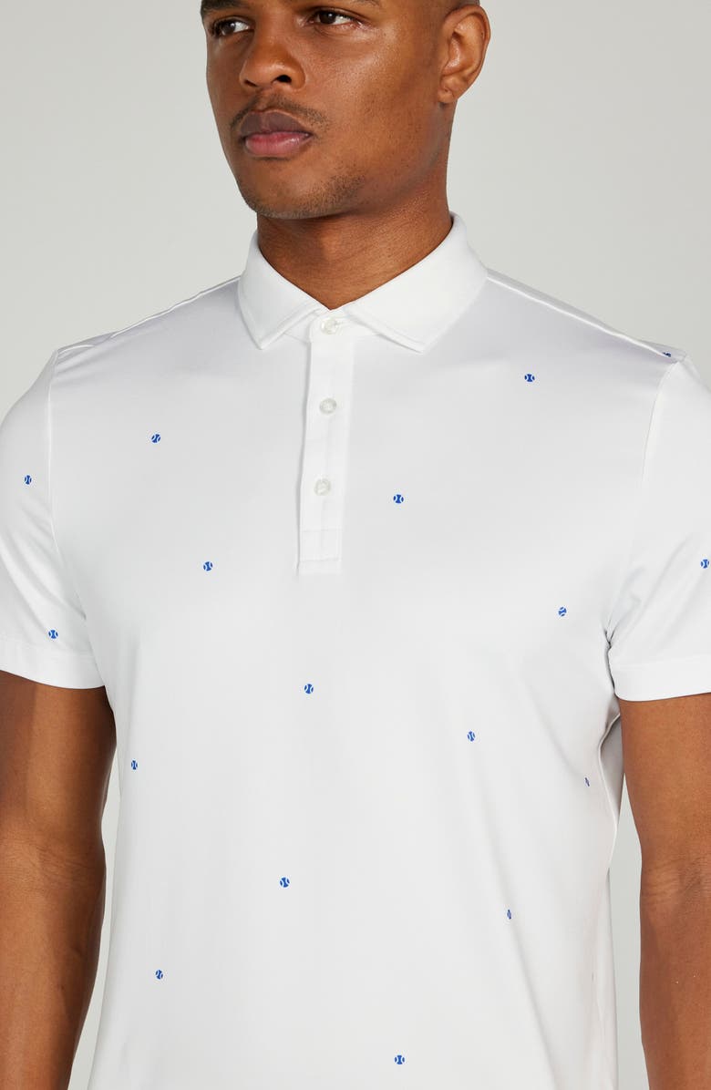 Redvanly Bosworth Ball Print Performance Golf Polo, Alternate, color, 