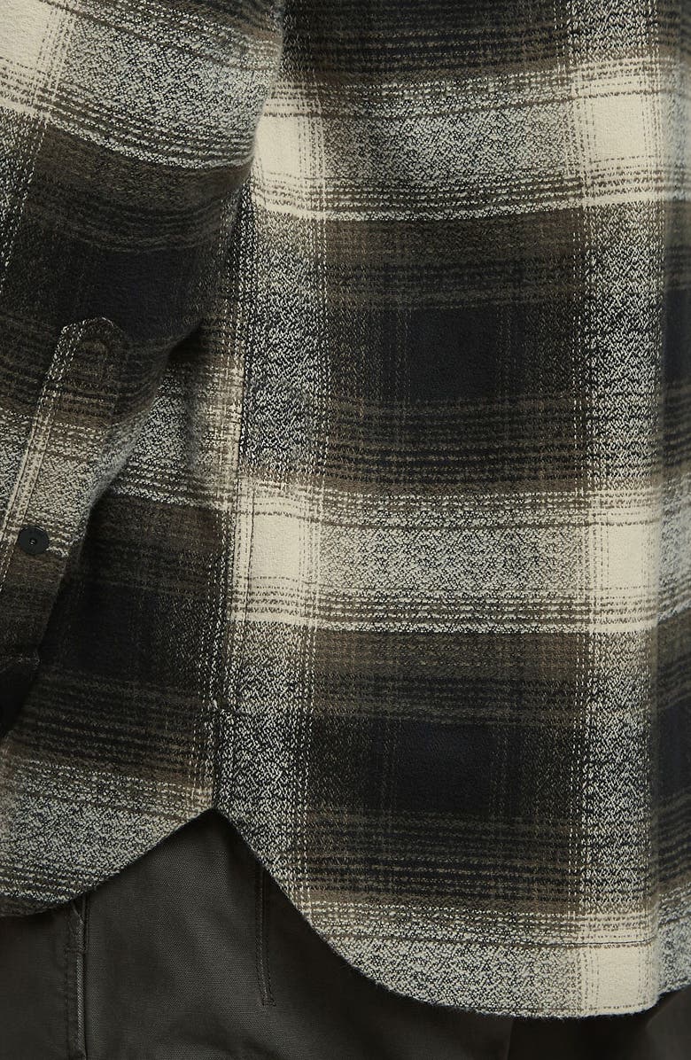 G-STAR GPO Plaid Cotton Snap-Up Overshirt, Alternate, color, Asfalt Arthur Check