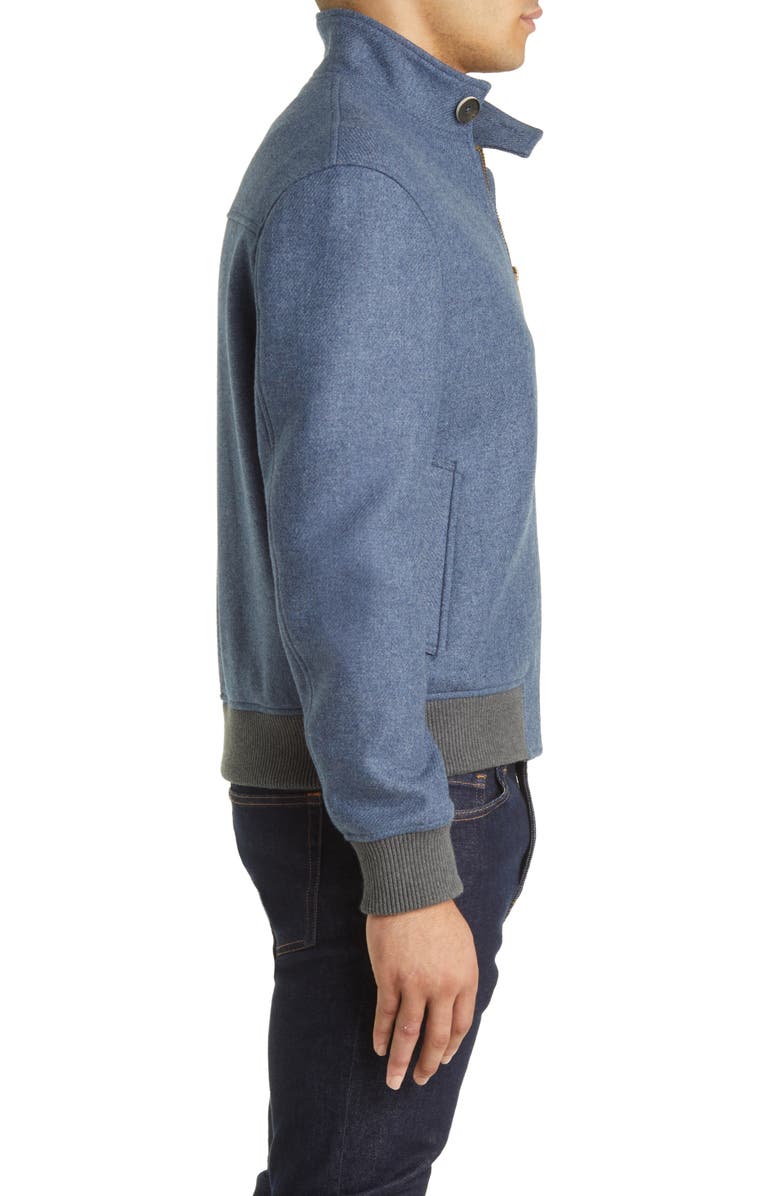 Rodd & Gunn Knapdale Wool Blend Zip-Up Bomber Jacket, Alternate, color, 