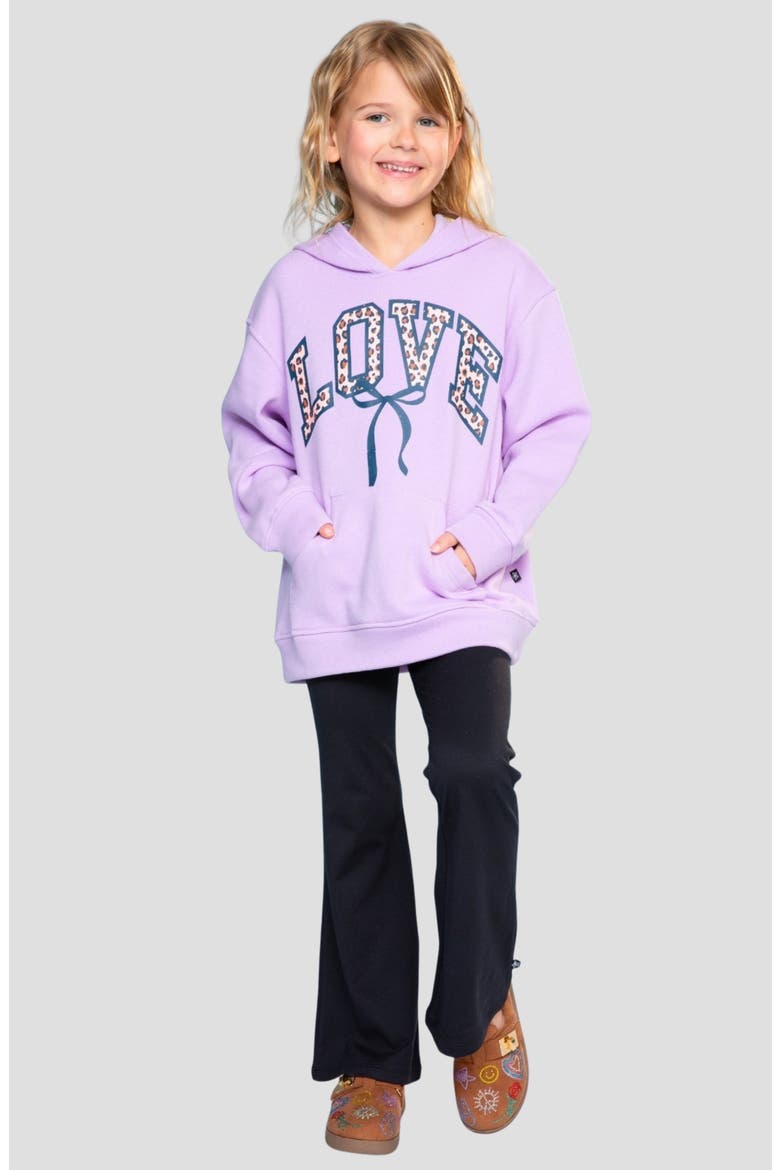 Kids' Oversize Zip-Up Hoodie, Alternate, color, LILAC LOVE