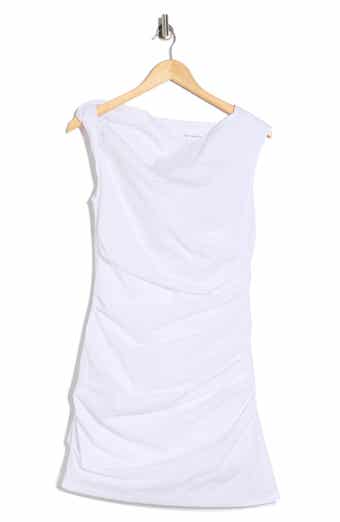 Good American One-Shoulder Poplin Minidress