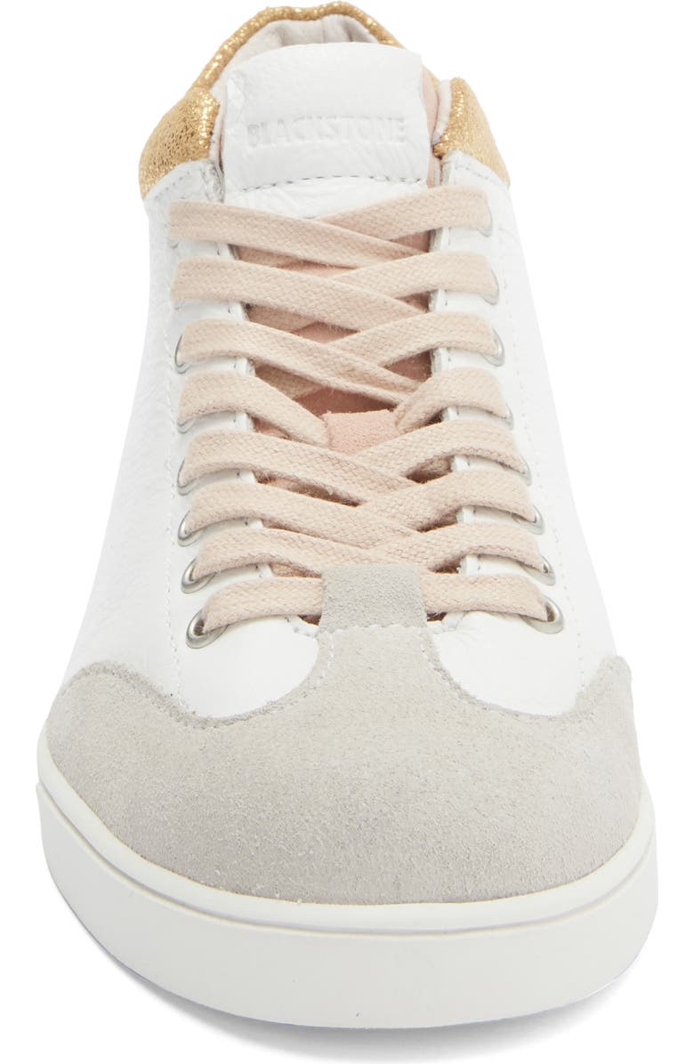 Blackstone RL89 Mid Top Sneaker, Alternate, color, White/Cameo Rose