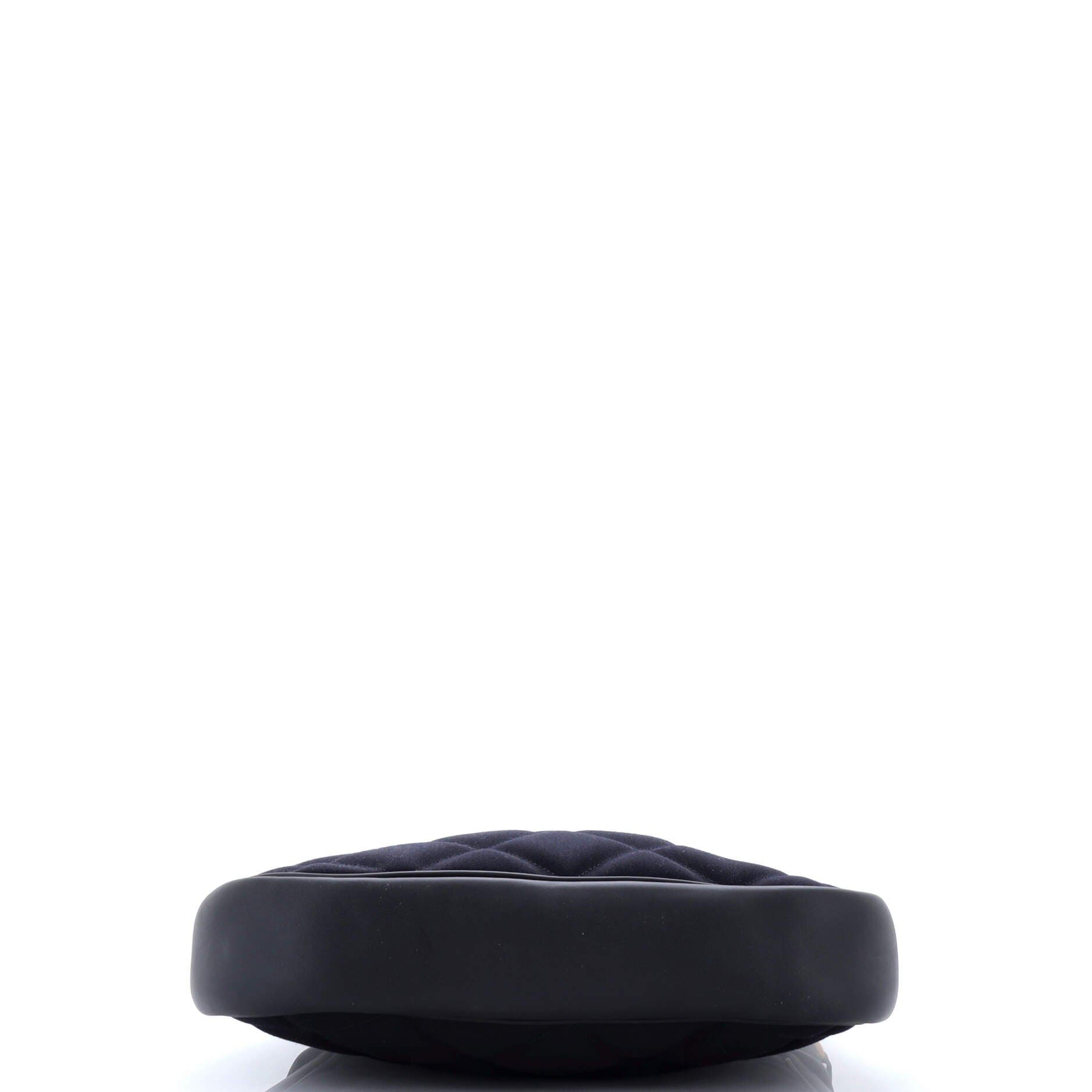 Pre-Owned Hermes Horseback Shoulder Bag Woolycot Canvas and Leather, Alternate, color, Bleu Nuit