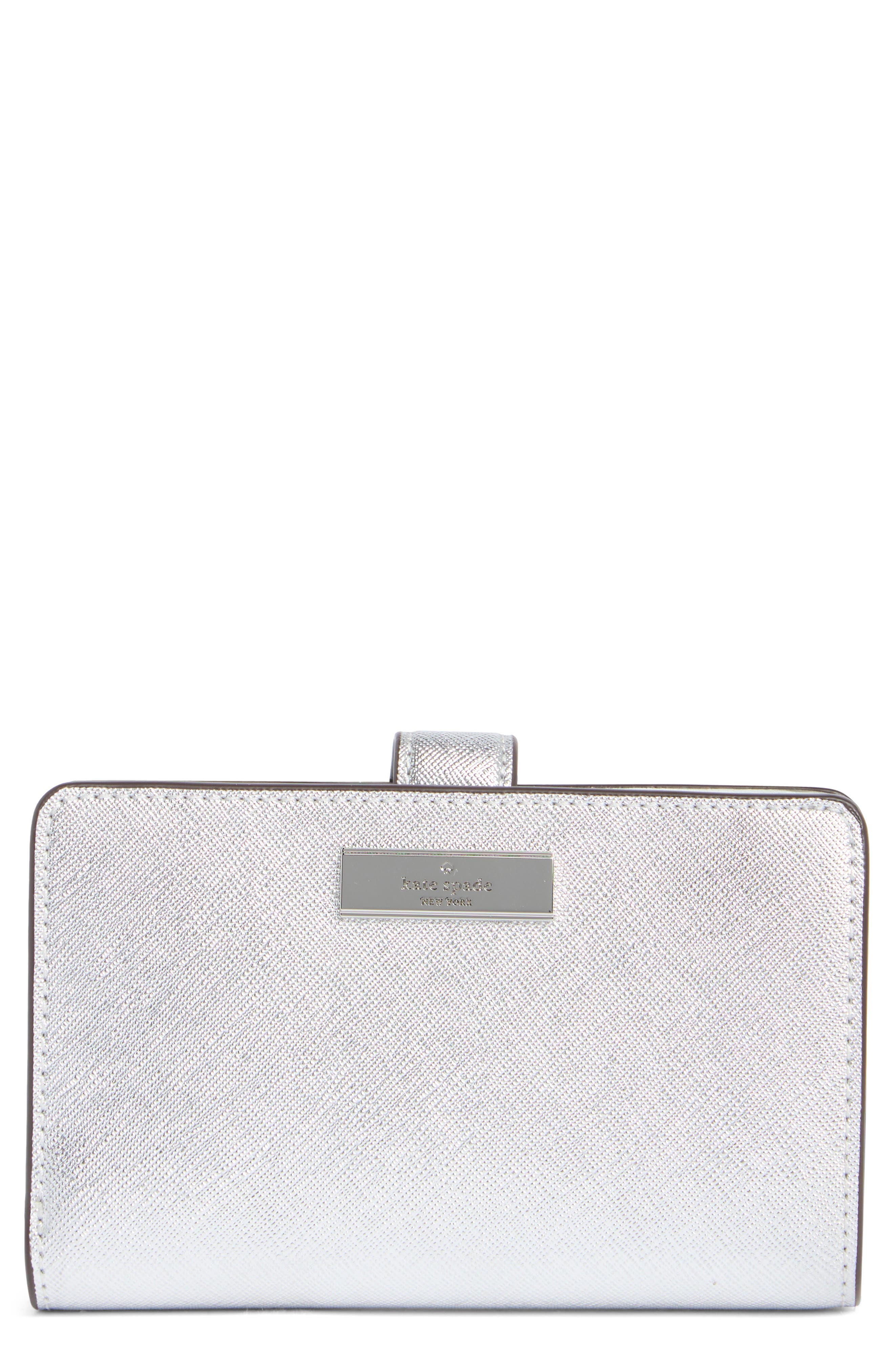 Kate Spade New York kenzie metallic bifold wallet