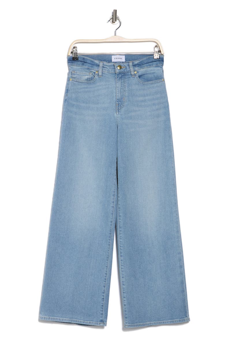 Le Slim High Waist Wide Leg Palazzo Jeans, Main, color, BLUE SPRINGS