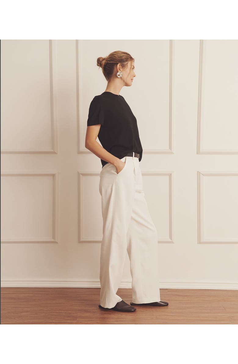 NAADAM Super Fine Cashmere T-Shirt, Alternate, color, Black