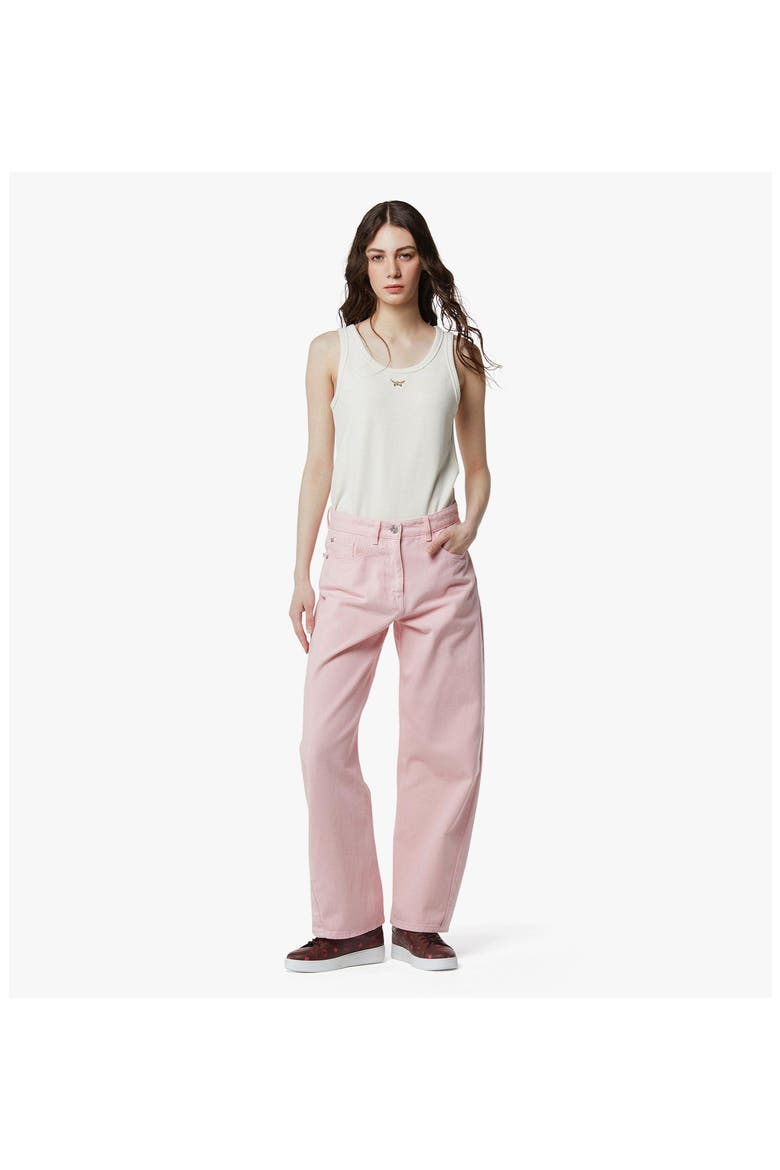 Washed Denim Jeans, Alternate, color, Soft Pink