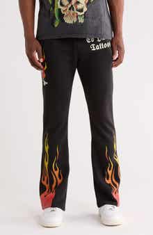 Ed Hardy Skull Flames Bootcut Sweatpants