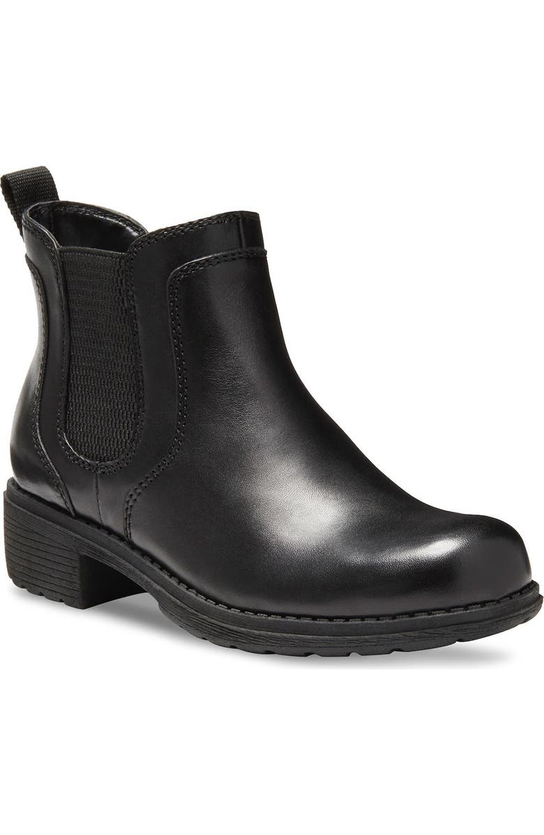 Eastland Double Up Leather Chelsea Boot, Main, color, Black