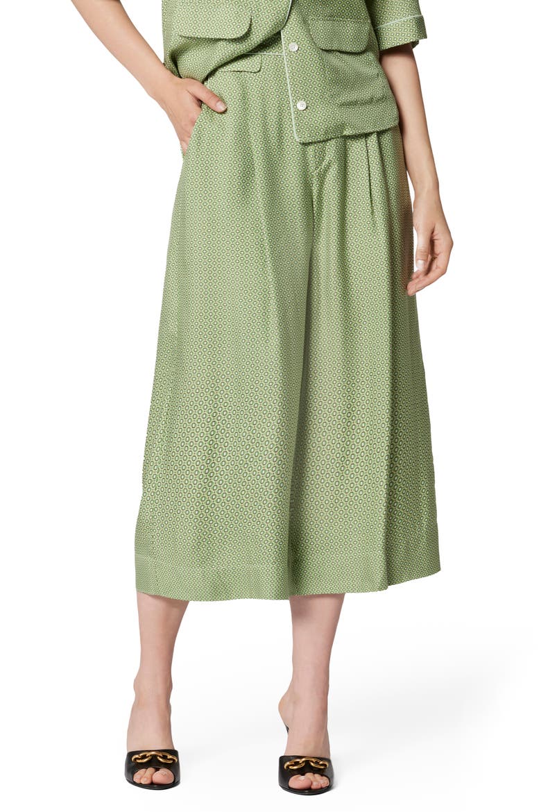 Allete Crop Wide Leg Pants, Main, color, JADESHEEN MULTI