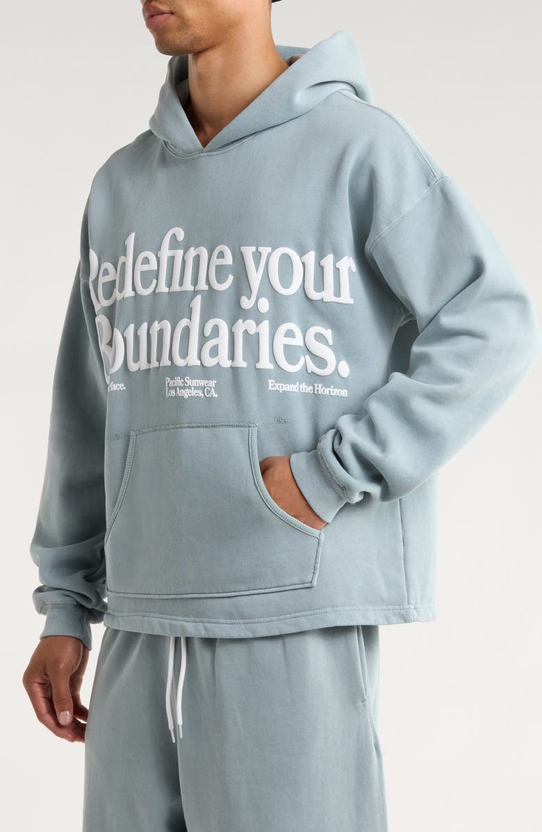 PacSun Redefine Your Boundaries Graphic Sweatshirt, Alternate, color, Slate Blue