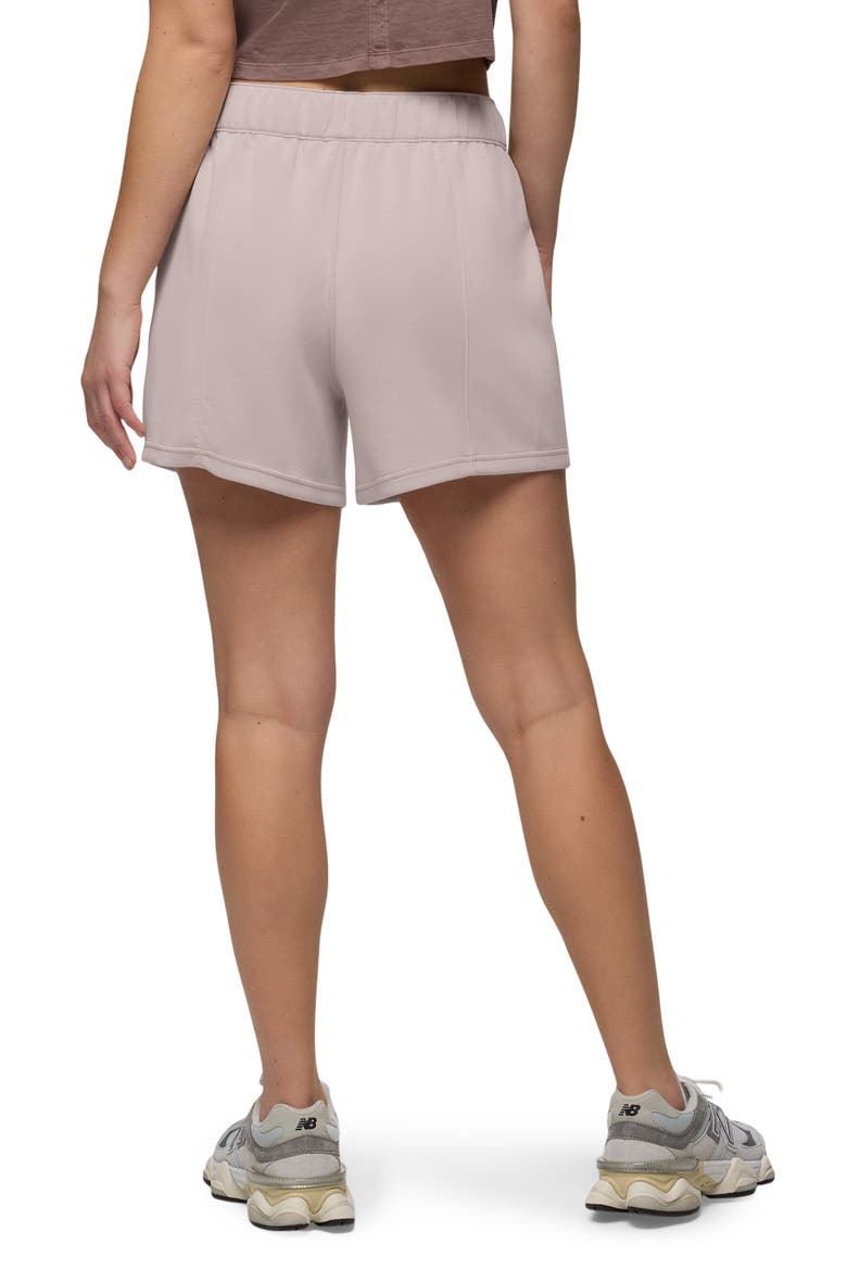 Shea High Waist Drawstring Shorts, Alternate, color, ALMOND