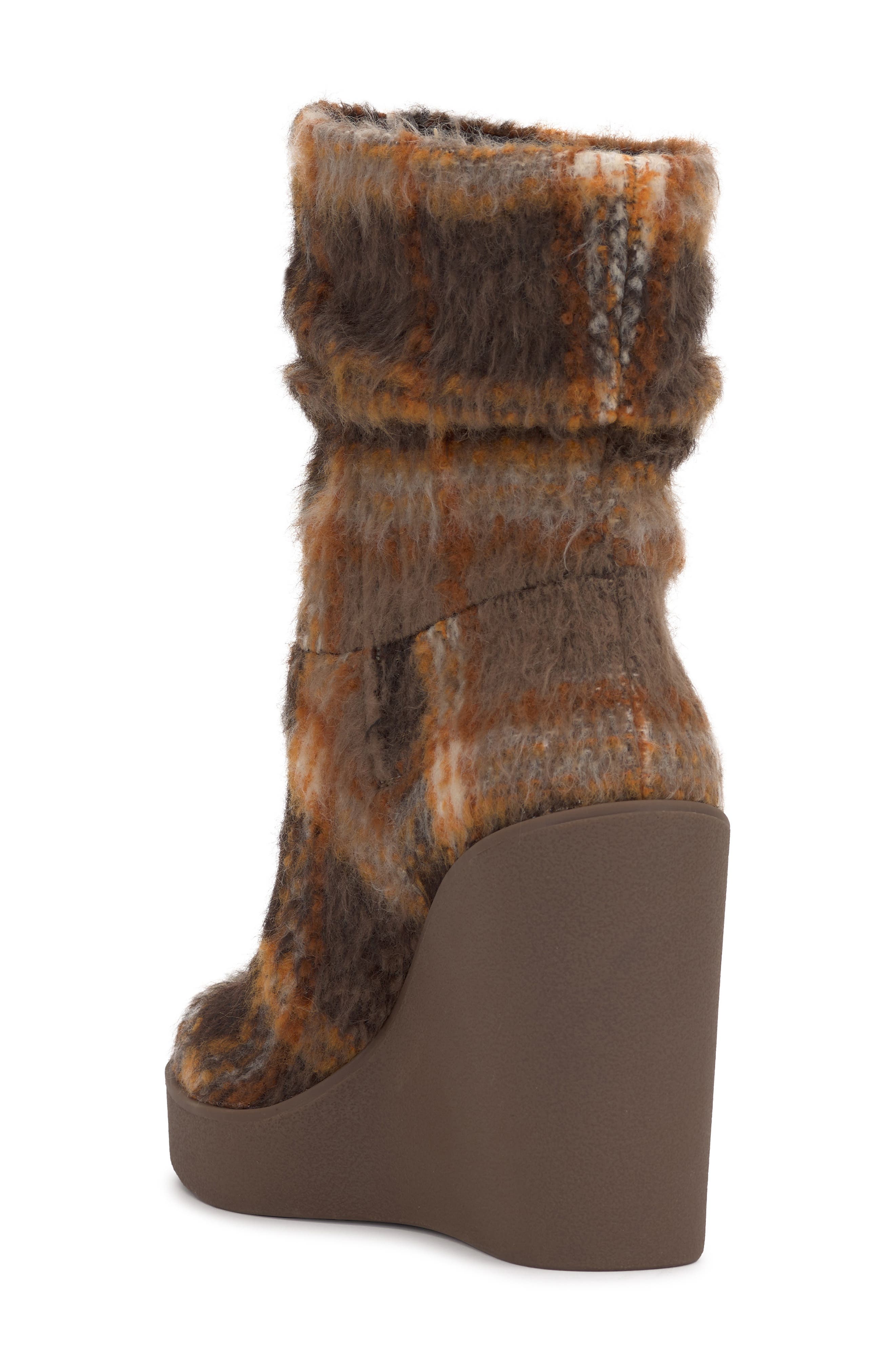 Jessica Simpson Mynette Slouch Platform Wedge Bootie, Alternate, color, Mocha Combo