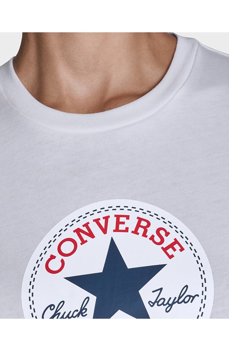 Converse Women's Chuck Taylor All Star Patch T-Shirt, Alternate, color, White 10A