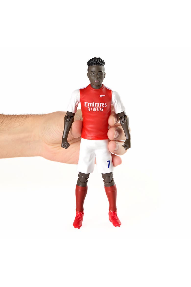 SOCKERS Arsenal F.C. Bukayo Saka 8" Collectible Soccer Action Figure, Alternate, color, Red
