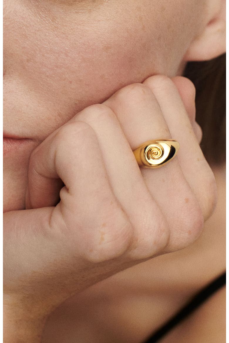 Shell Ring, Alternate, color, Gold