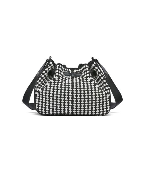 Karl Lagerfeld Paris Desiree Crossbody In Black/white