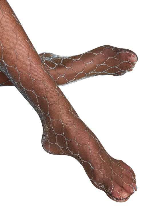 Falke Fascination Metallic Tights In Black