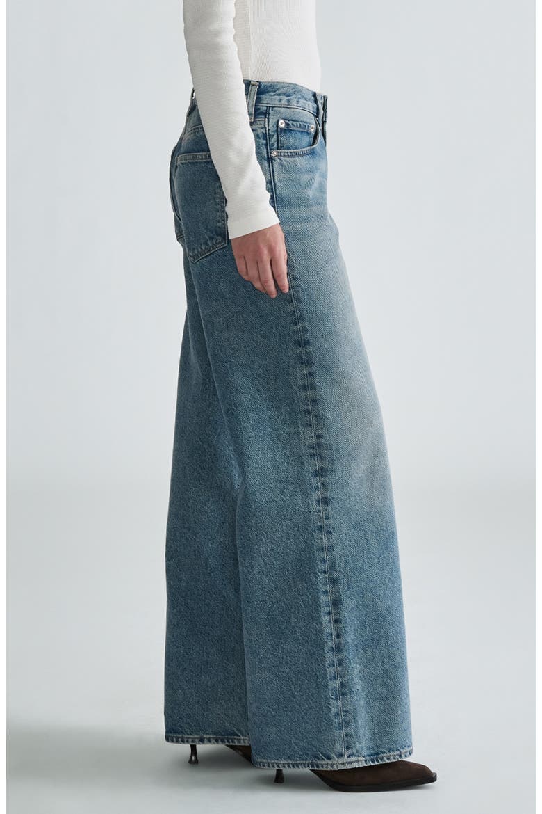 Sandy Low Waist Wide Leg Jeans, Alternate, color, LIGHT BRUSHED CLASSIC D