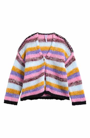 Kids' Stripe Open Stitch Cardigan