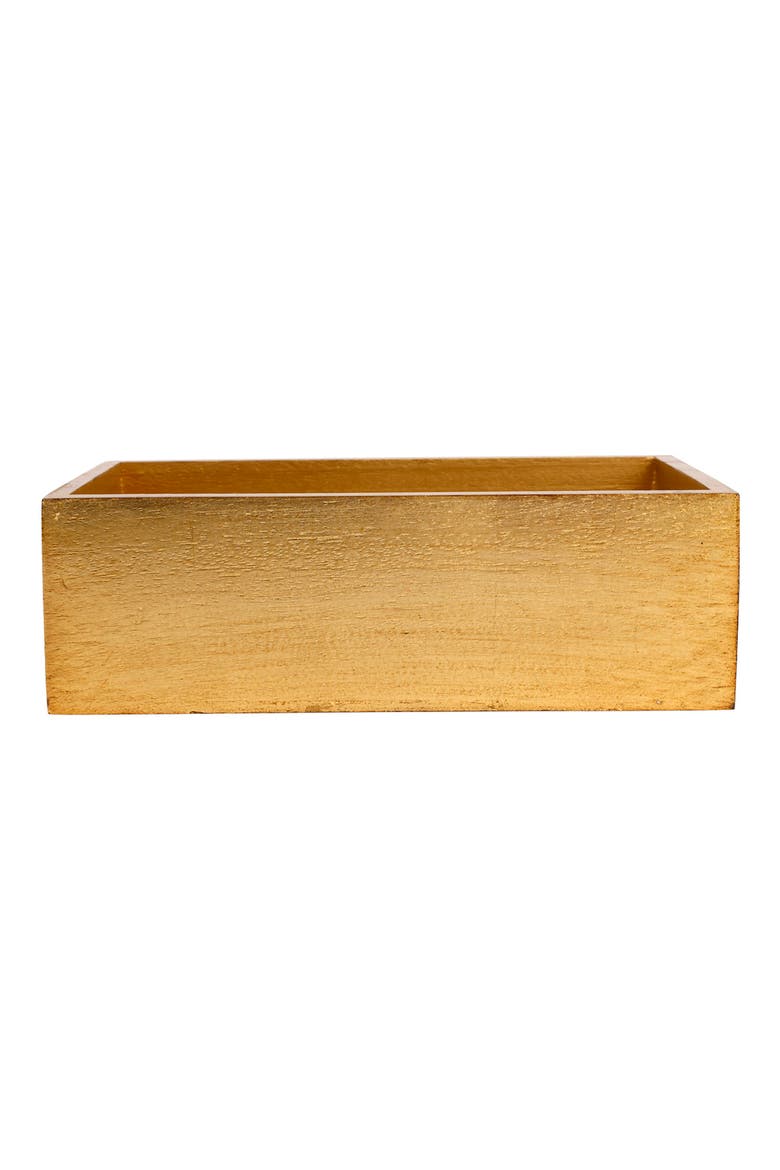 Florentine Wooden Guest Towel Holder, Main, color, GOLD