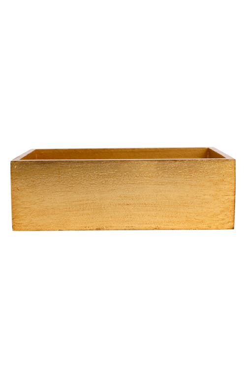 Vietri Florentine Wooden Accessories Guest Towel Holder In Gold