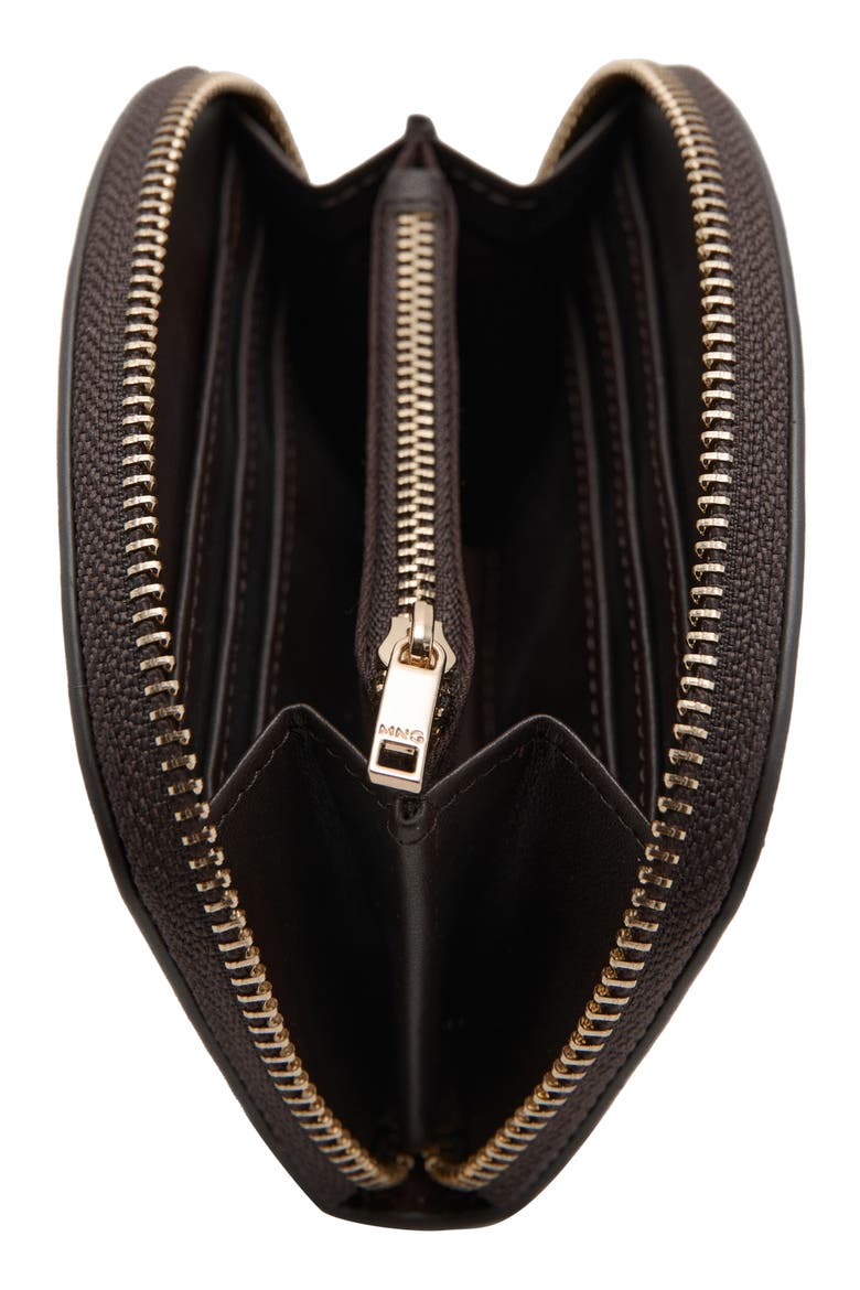 Medium Zip Wallet, Alternate, color, CHOCOLATE