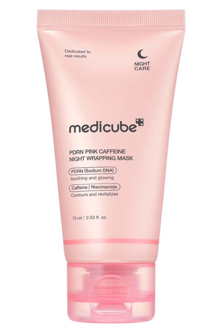 PDRN Pink Caffeine Night Wrapping Mask, Main, color, PINK