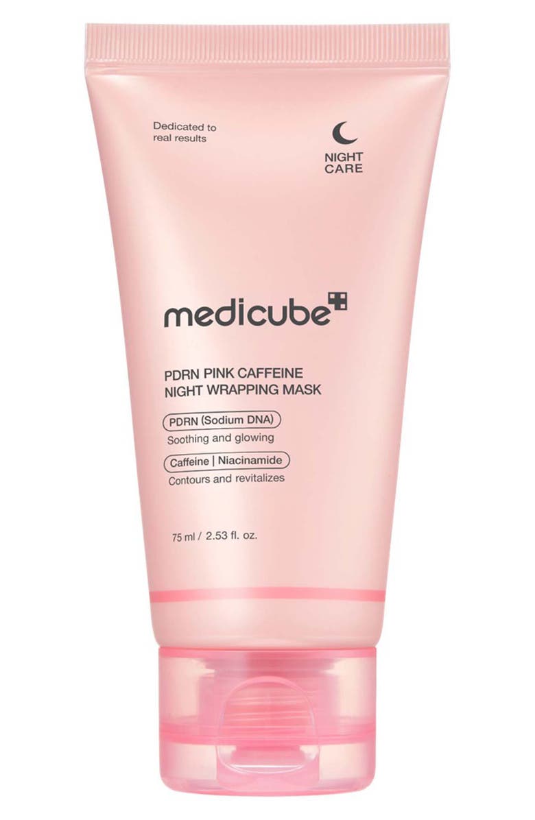 MEDICUBE PDRN Pink Caffeine Night Wrapping Mask, Main, color, Pink