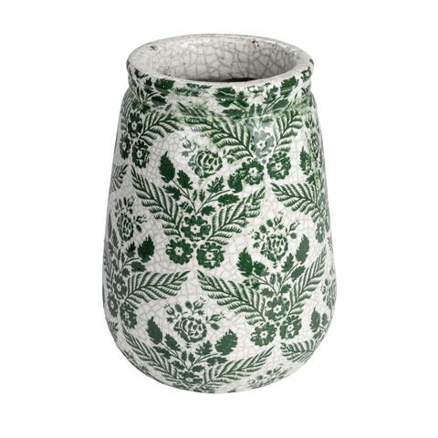 Planter Vase with Flower Pattern